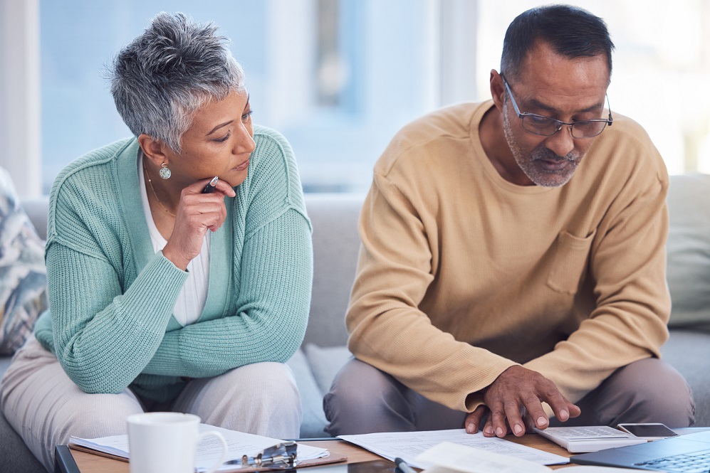 mature couple decisions finances